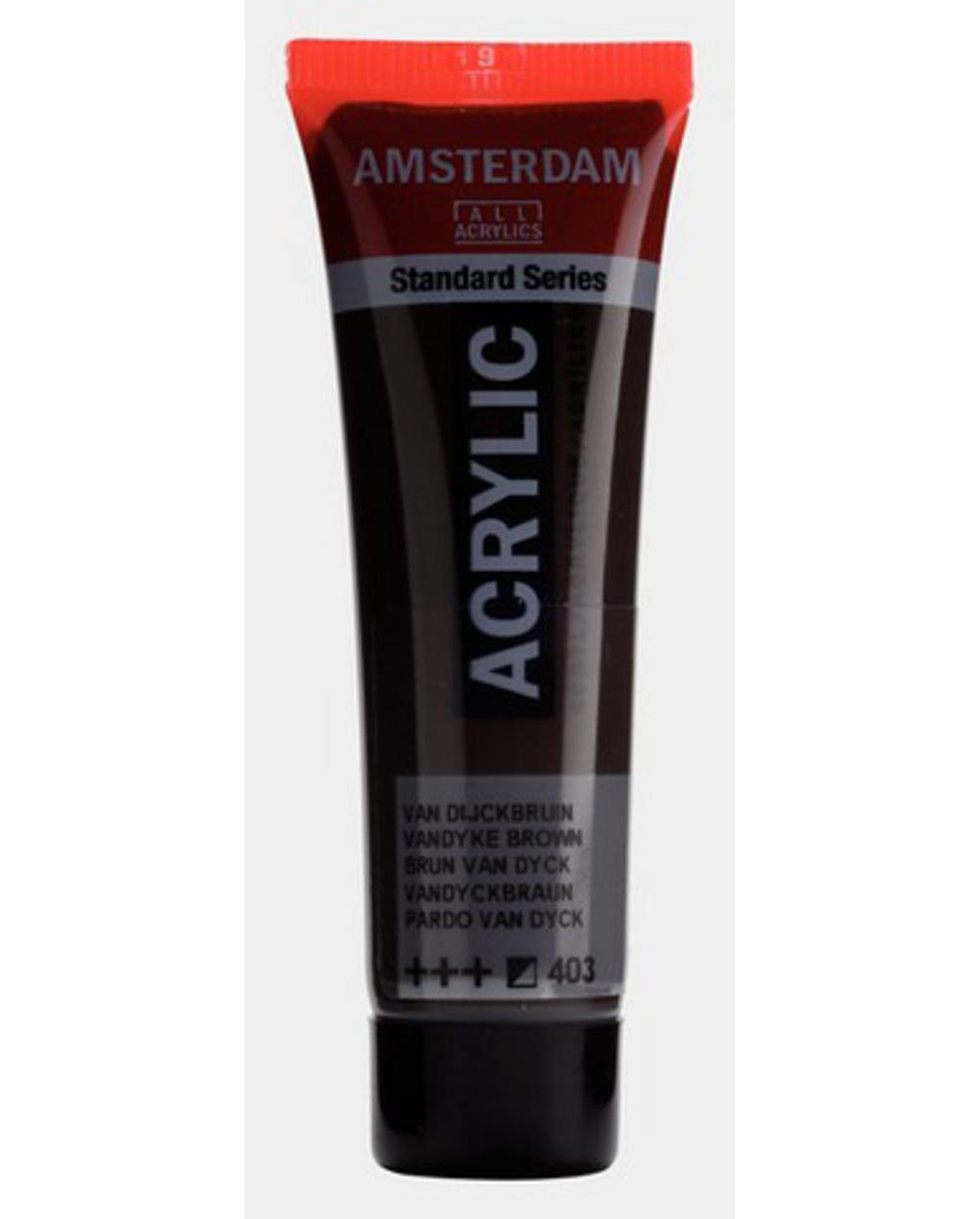 Amsterdam, Acrylic, Art & School, Paint, 20ml, 974510, Vandyke Brown